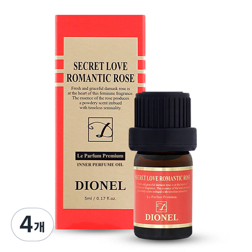 디오넬 시크릿 러브 로맨틱 로즈, 5ml, 4개