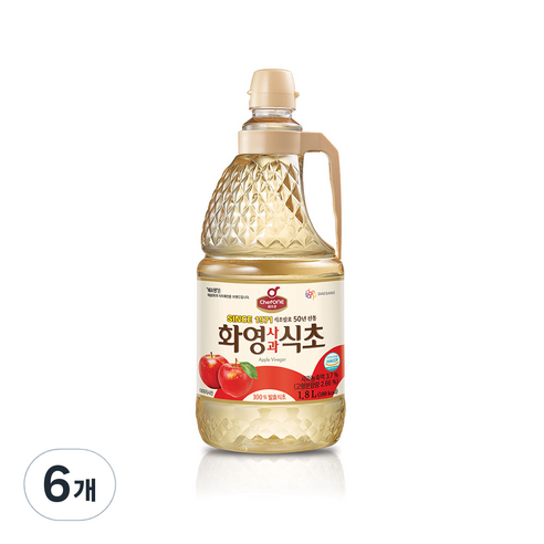 대상 쉐프원 화영 사과 식초, 1.8L, 6개