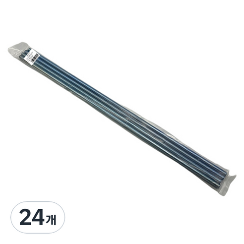 이노공구 전산볼트 아연도금 FTB106, 3/8(9.5mm), 400mm, 24개