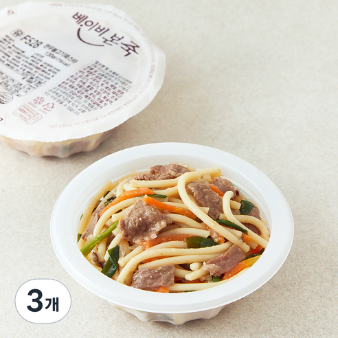 베이비본죽 한우 불고기 파스타, 130g, 3개