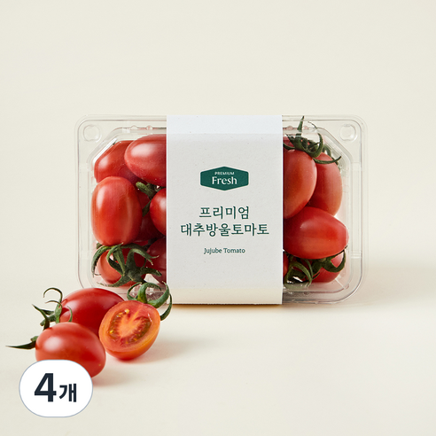 프리미엄 대추방울 토마토, 400g, 4개