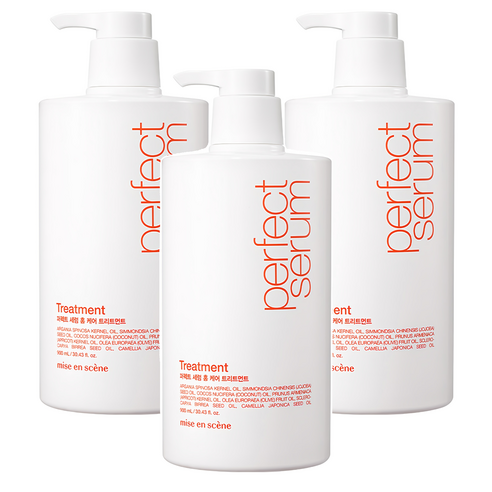 미쟝센 퍼펙트 세럼 손상케어 고영양 대용량 트리트먼트, 900ml, 3개