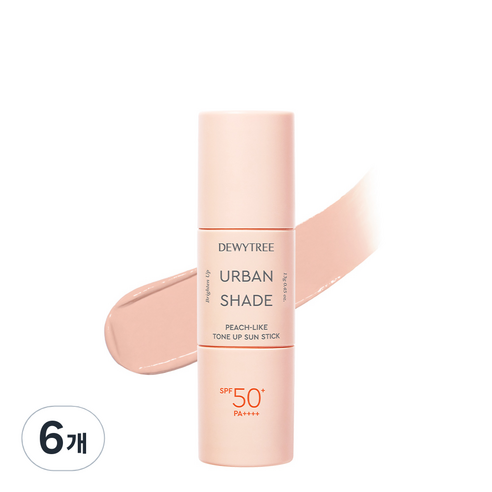 듀이트리 어반 쉐이드 피치 라이크 톤업 선스틱 SPF50+ PA++++, 13g, 6개