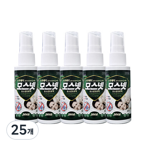동국제약 모스넷 프로액 모기진드기 기피제, 25개, 1개입, 60ml