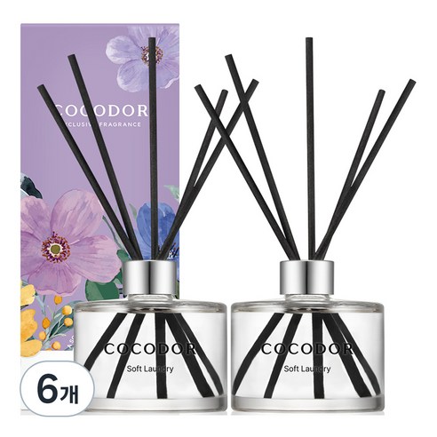 코코도르 퍼퓸 디퓨저, 소프트런더리, 200ml, 6개