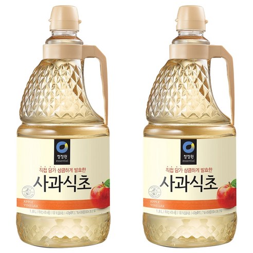 청정원 사과식초, 1.8L, 2개