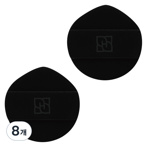 화홍엠 밤송이 퍼프, 블랙, 8개