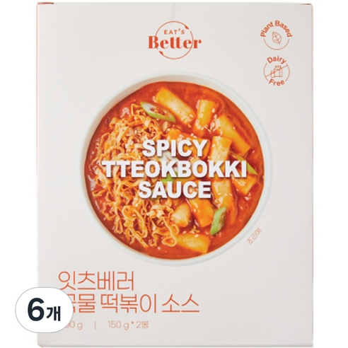 잇츠베러 국물 떡볶이 소스 2p, 300g, 6개