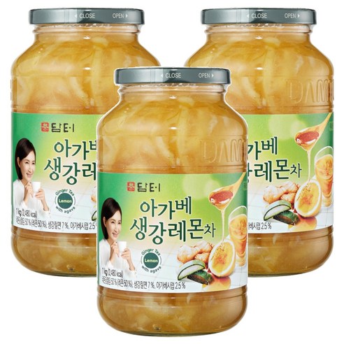 담터 아가베생강레몬차, 1kg, 1개입, 3개