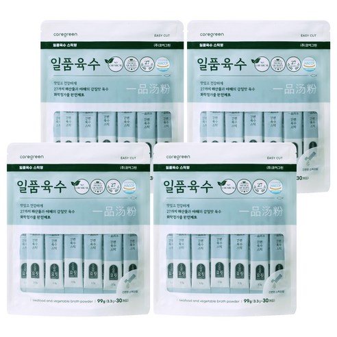 요릿 일품육수 파우치 30p, 99g, 4개