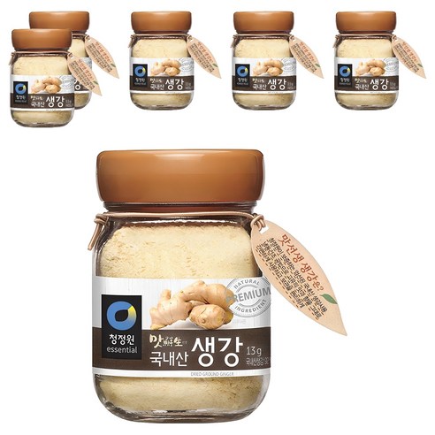 맛선생 생강 가루, 13g, 6개