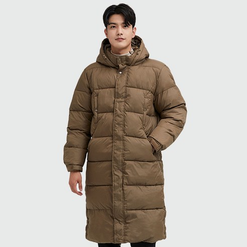 따뜻하고 스타일리시한 케이스위스 시그니처 벤치 롱 패딩