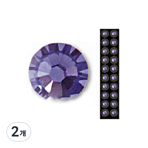 와사비네코 미미츠보 쥬얼리 귀지압패치 M 3.0mm 20p, 탄자나이트, 2개