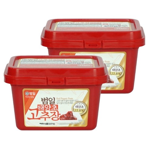 범일 태양초 고추장, 500g, 2개