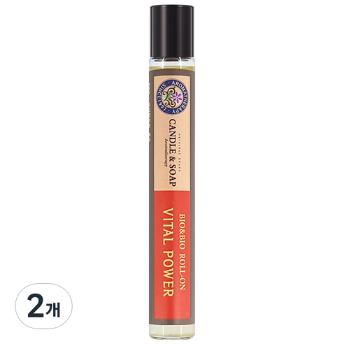 바이오앤바이오 바이탈파워 아로마롤온, 10ml, 2개