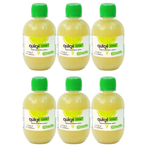퀵라임 퀵 스퀴즈드 라임즙, 280ml, 6개