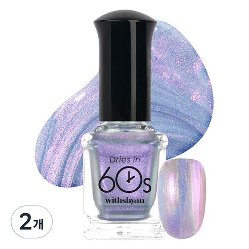 위드샨 60초 매니큐어, M165 루나링, 9ml, 2개