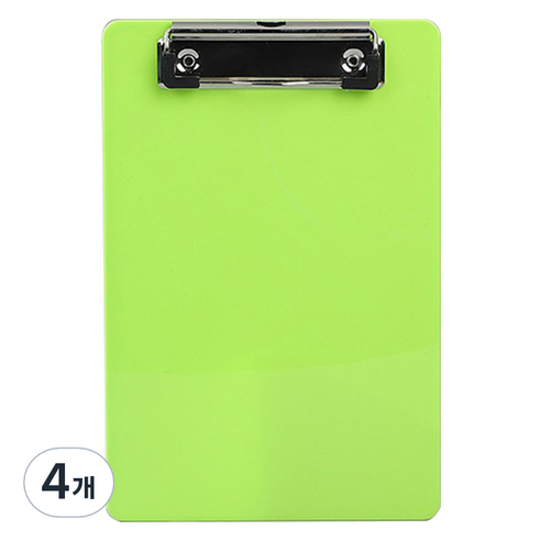 로이 카페 식당 메뉴판 클립보드, A04 green, 4개