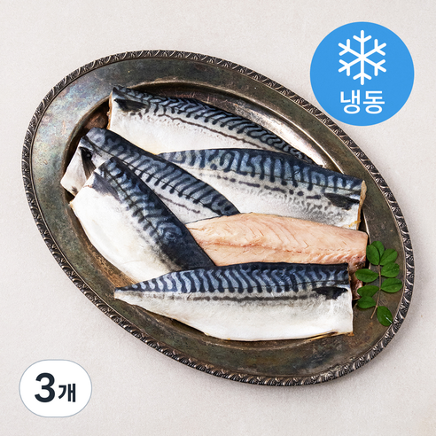 비비수산 노르웨이 순살고등어 왕특대 5~6편 (냉동), 1kg, 3개
