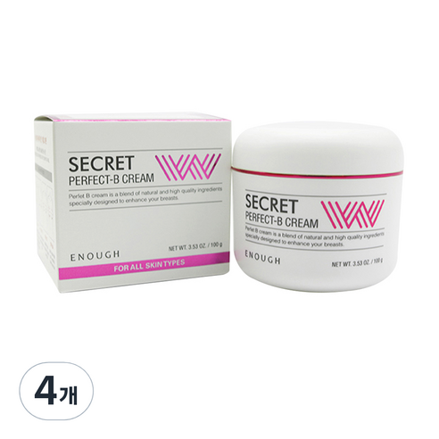 이너프 시크릿 위드 퍼펙트 비 마사지 크림, 100g, 4개