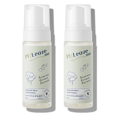 플리브미 비건 키즈 마이크로 페이셜 클렌저 로우알러젠향, 150ml, 2개