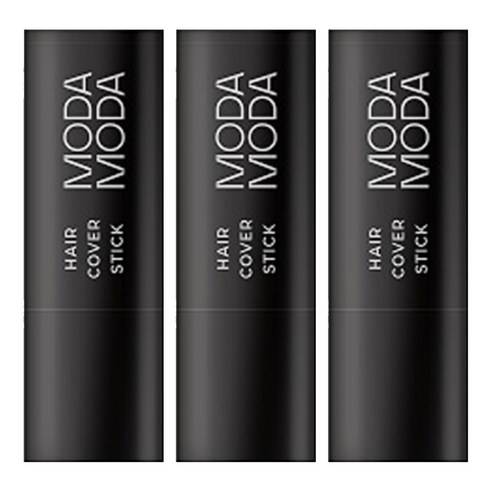 모다모다 프로체인지 헤어 커버 스틱 3.5g, 1호 흑색, 3개