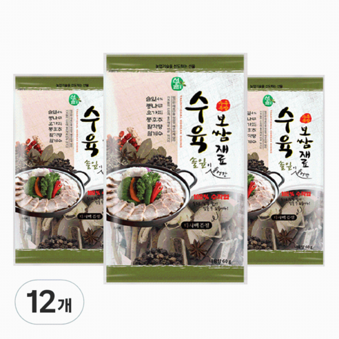 수육 보쌈재료, 12개, 60g