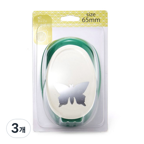 포코스 모양펀치 R-65 65mm, 3개, 38번 나비