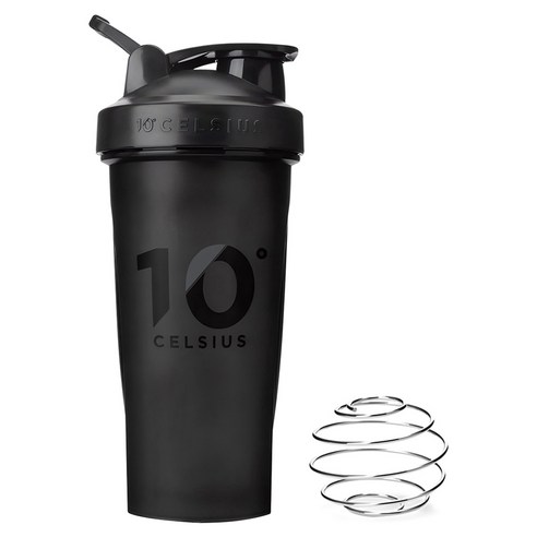 10도씨 블렌딩 쉐이커 보틀 + 블렌딩볼, 블랙, 600ml, 1개