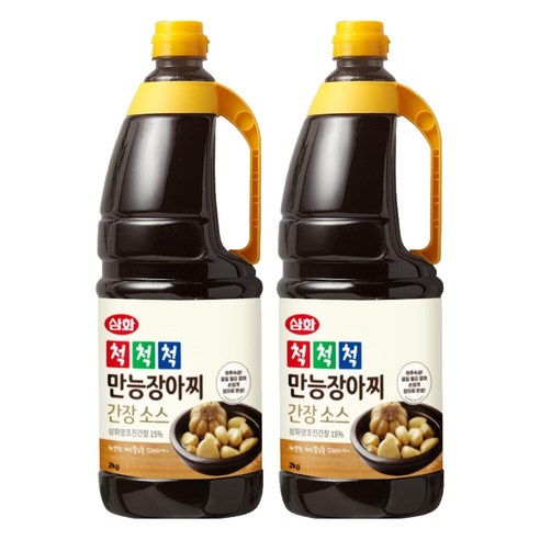삼화 척척척 만능장아찌 간장소스, 2kg, 2개