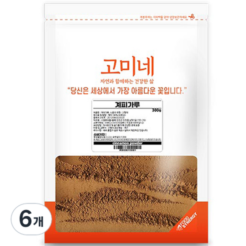 고미네 계피가루, 300g, 6개