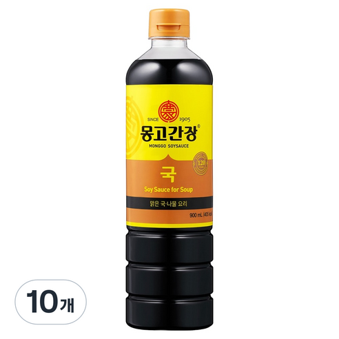 몽고간장 국간장, 900ml, 10개
