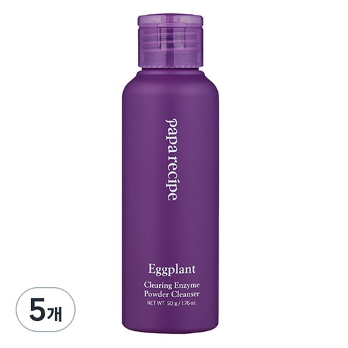 파파레서피 가지 클리어링 효소 파우더 클렌저, 50g, 5개