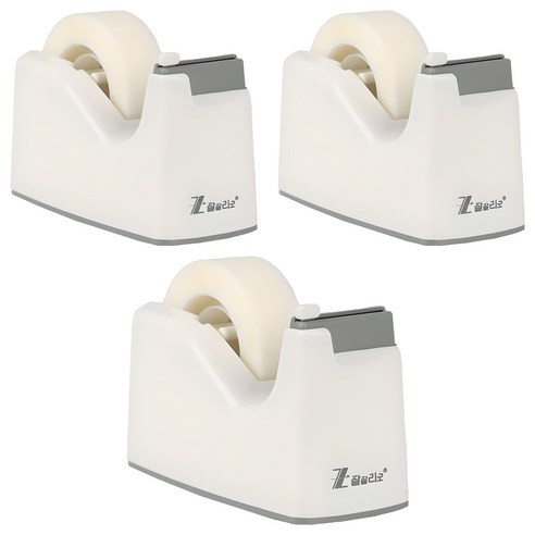 잘잘리오 미니 자동 안전 어린이 테이프 디스펜서 레인보우, 화이트, 3개