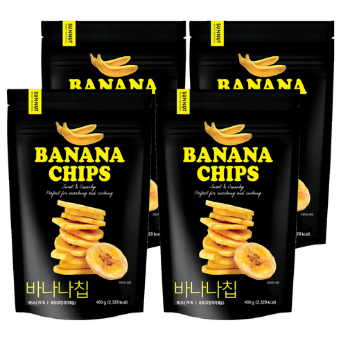 썬넛트 바나나칩, 400g, 4개