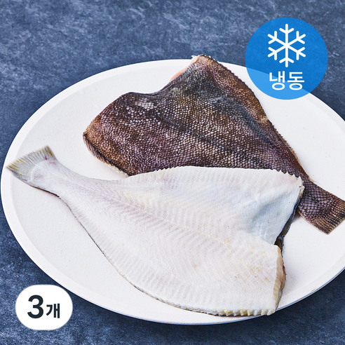 다미원 손질 가자미 2미 (냉동), 600g, 3개