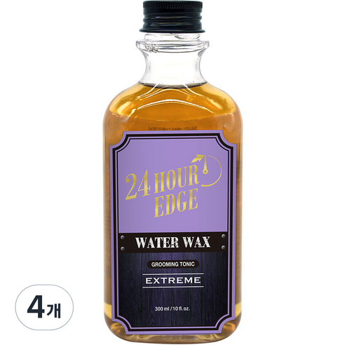 24시간엣지 그루밍 토닉 워터왁스 익스트림, 300ml, 4개