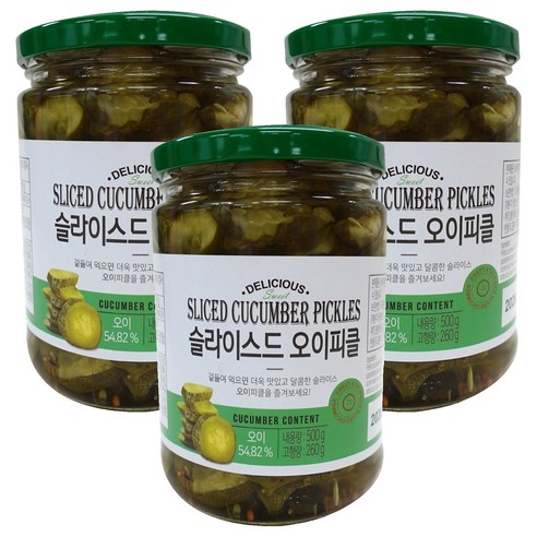 느끼함 잡아줄 마법 센푸드 슬라이스드 오이피클