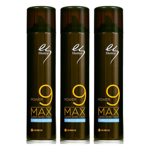 엘라스틴 맥스 수퍼하드 헤어 스프레이, 280ml, 3개