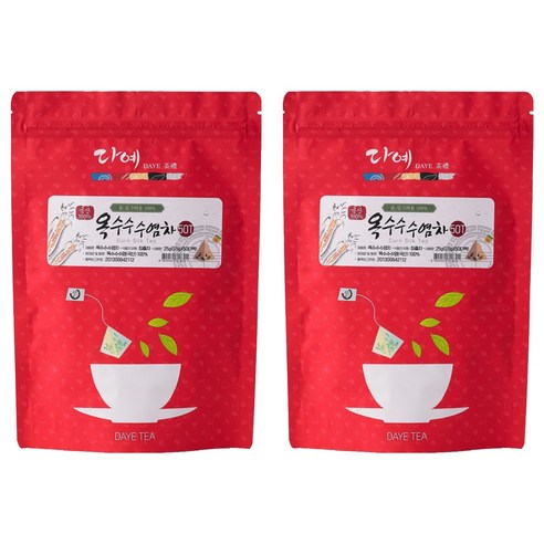 다예 옥수수수염차 삼각티백 50p, 0.5g, 50개입, 2개