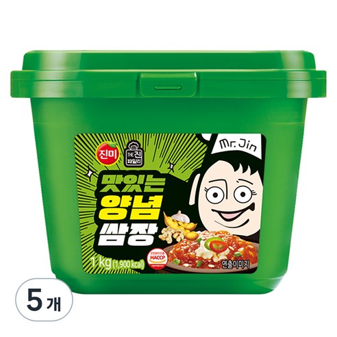 진미 맛있는 양념쌈장, 1kg, 5개