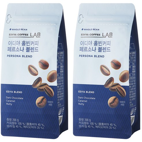 이디야 페르소나 블렌드 홀빈커피, 200g, 1개, 홀빈(분쇄안함)