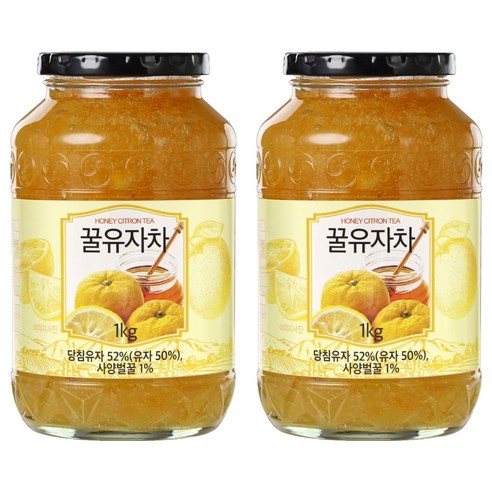 초록원 꿀유자차, 1kg, 2개, 1개, 1kg