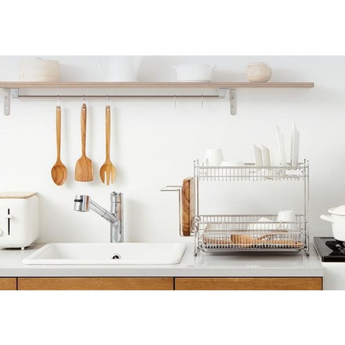 올스텐으로 깨끗하게, 한샘 식기건조대로 주방 위생 걱정 끝!