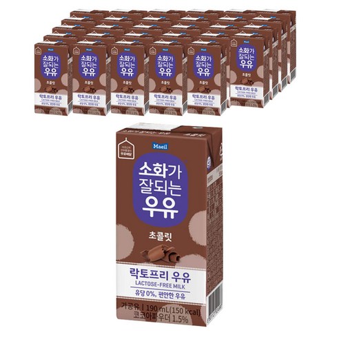 소화가잘되는우유 초콜릿, 190ml, 48개