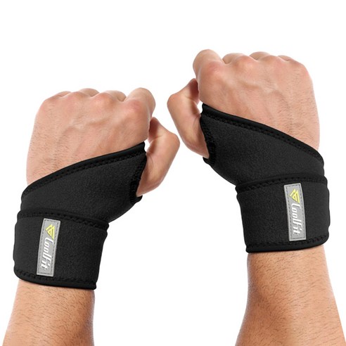 바디프로 쿨핏 손목밀착 리스트랩 손목보호대 양손형 팔과 손목을 지키는 신나는 보호대!