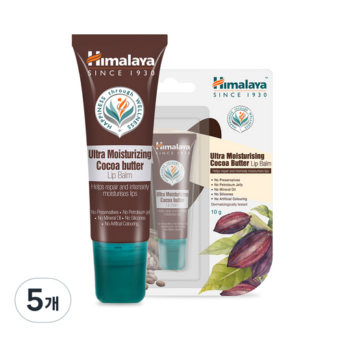 히말라야 코코아 버터 립밤 10g, 코코아버터, 5개