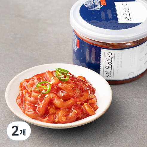 굴다리 김정배 명인 오징어젓, 250g, 2개