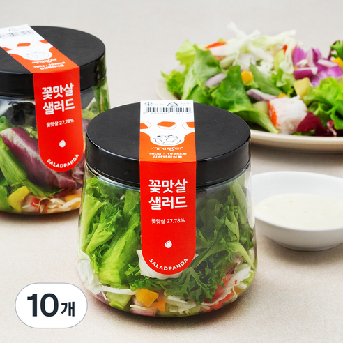 세끼판다 꽃맛살 샐러드, 180g, 10개