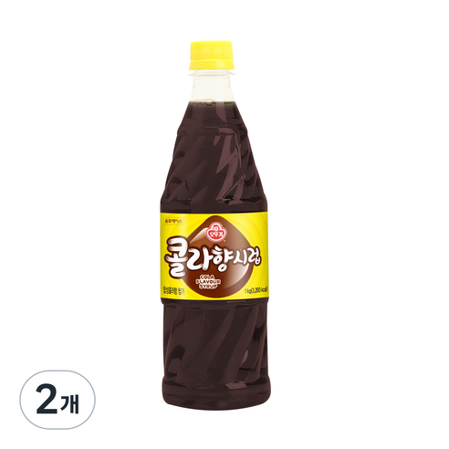 오뚜기 음료베이스 시럽(콜라), 1kg, 2개
